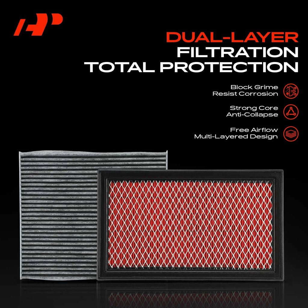 Engine & Active Carbon Cabin Air Filter for Nissan Altima, INFINITI QX60