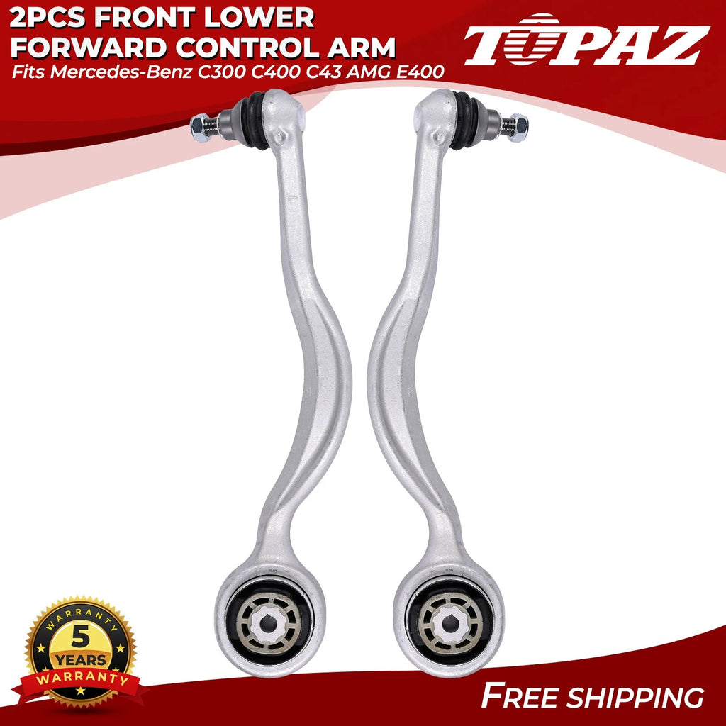 2Pcs Front Lower Control Arm & Ball Joint for Mercedes-Benz C300 C43 AMG (2015–2021)