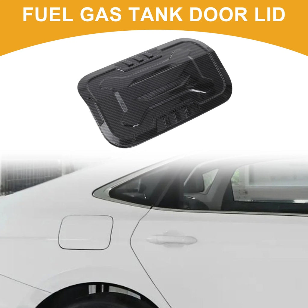 Fuel Tank Door Cap for Toyota Prado (2024–2025) Adhesive Carbon Fiber Black