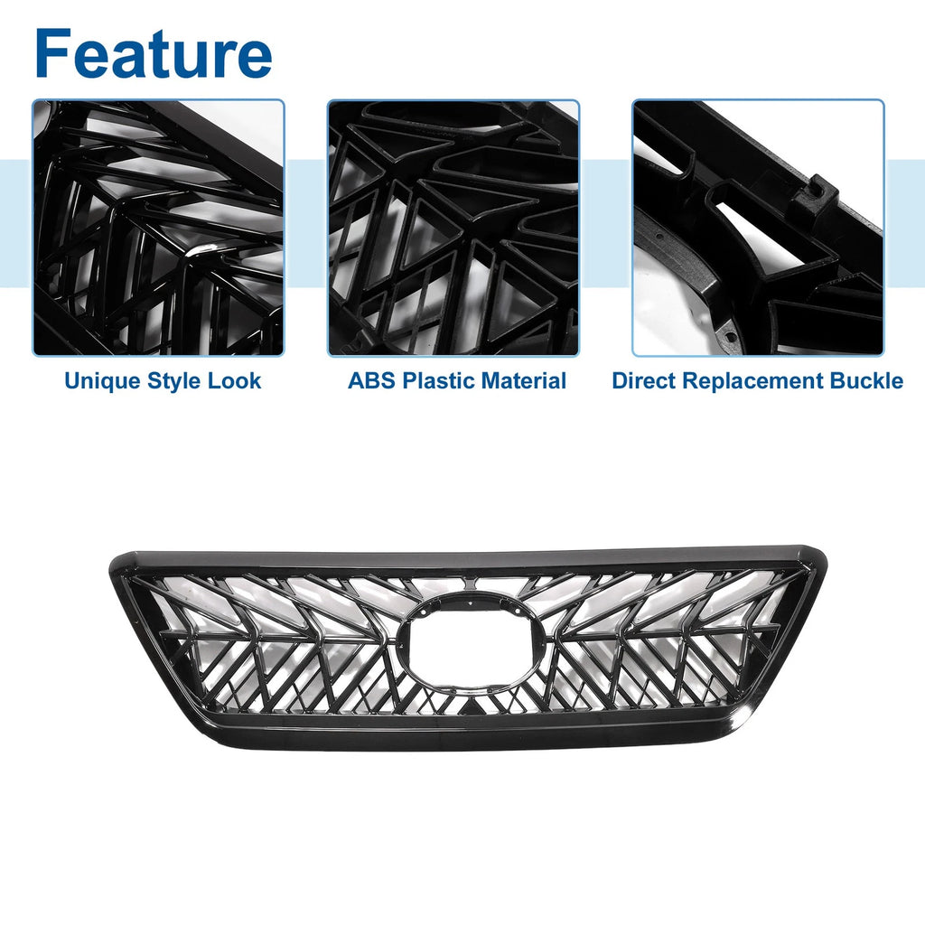 Front Upper Hood Bumper Grille for Lexus GX470 (2003–2009) TRD Black