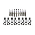 Set of 8 Denso Double Platinum Spark Plugs & NGK Coil Boots for Ram 1500 (2010–2018)