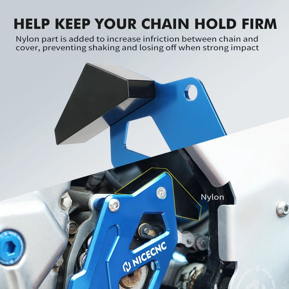 Engine Case Saver Chain Guide Guard for Yamaha Raptor 700R (2011–2026) - Blue