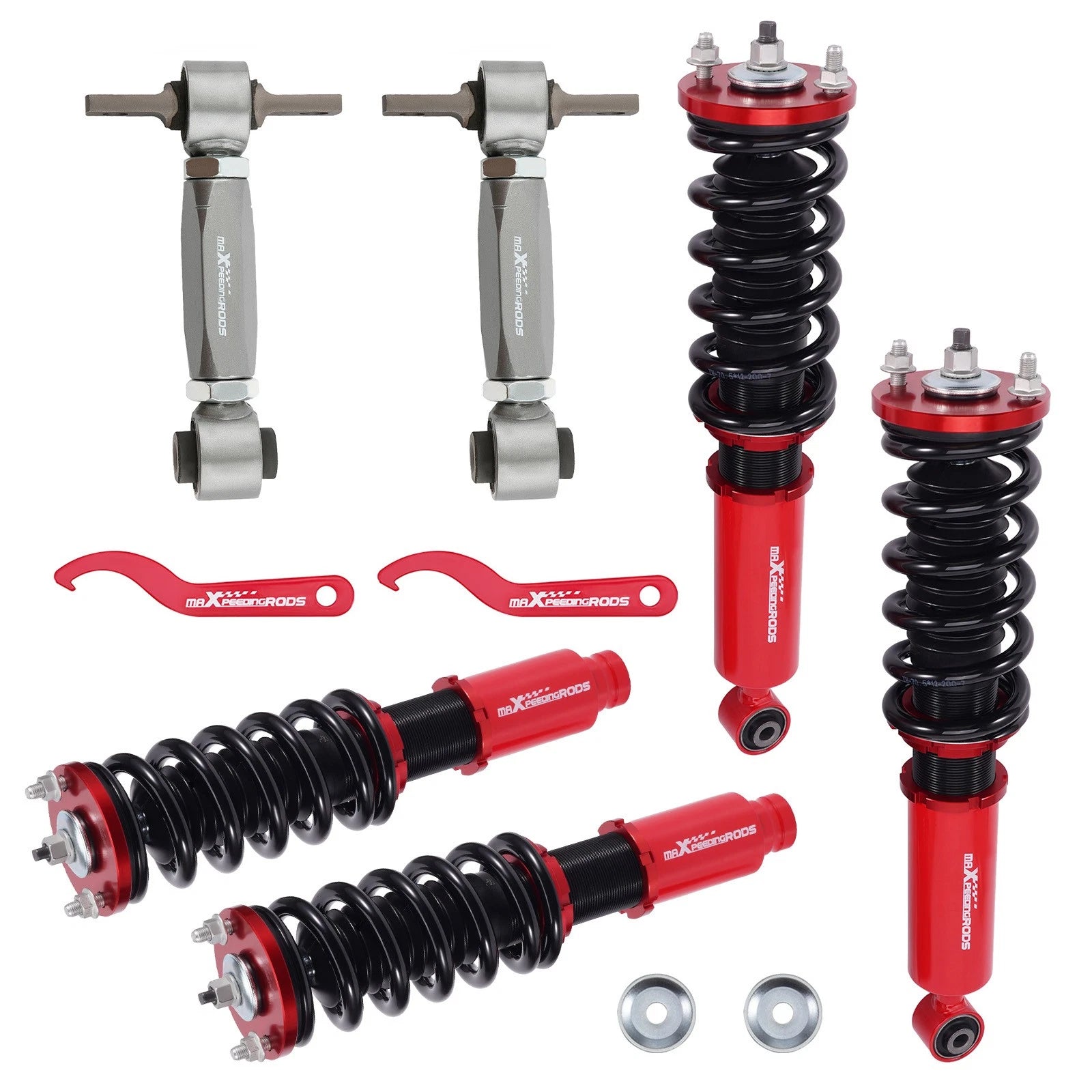 Lowering Coilovers & Adjustable Rear Camber Control Arm Kit for Honda CR-V (1996–2001)