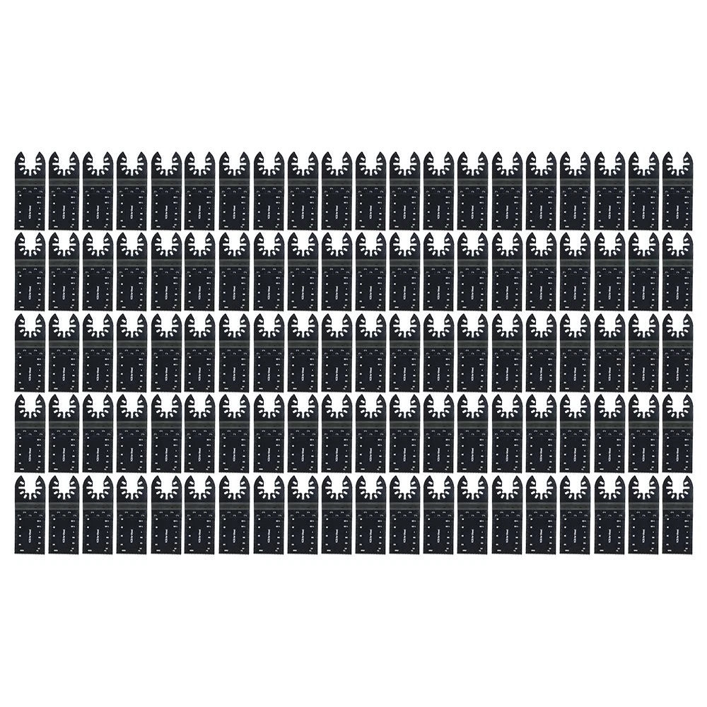100 Pcs Quick Release Oscillating Tool Blades for Universal Use (30-90mm)