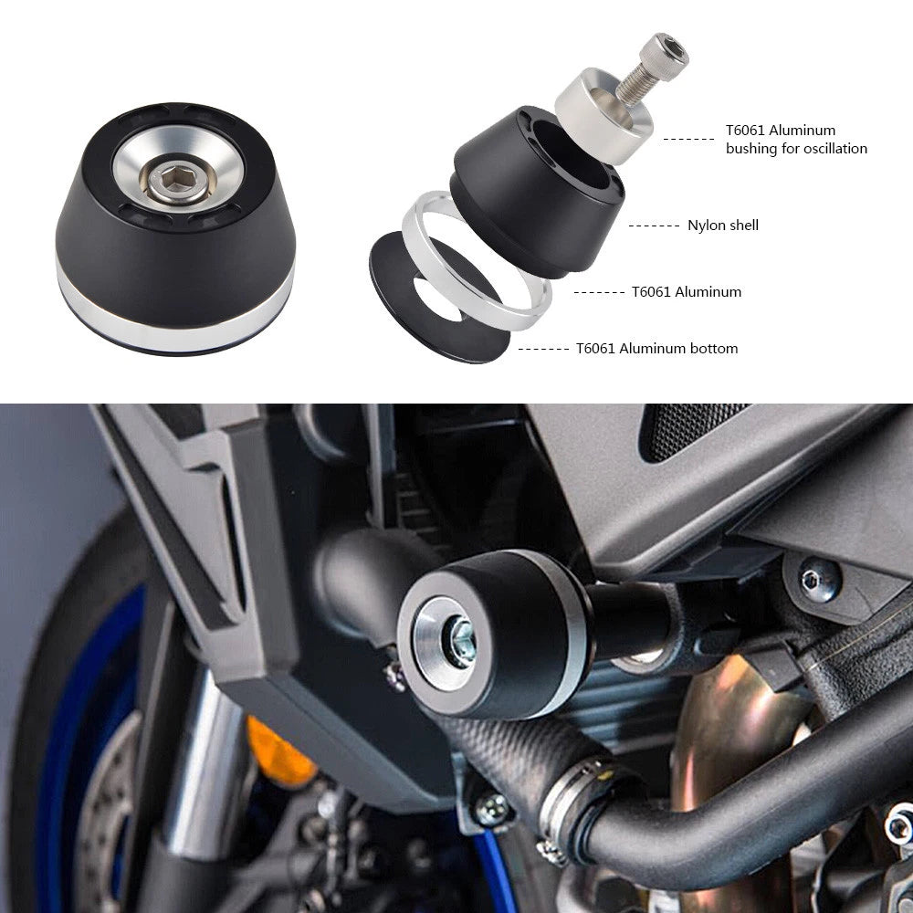 Frame Slider Guard Crash Pad Protector for Yamaha MT-09 FZ09 (2014–2017)