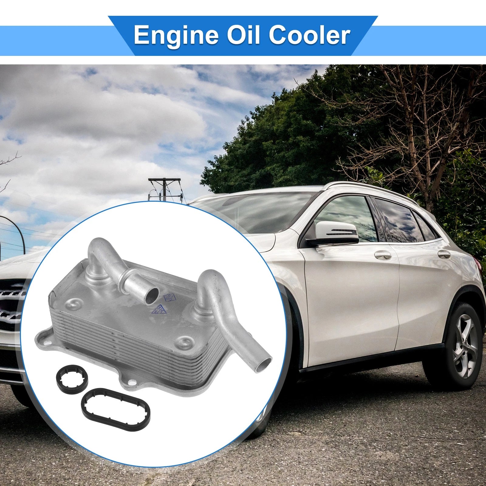 Engine Oil Cooler with Seals for Mercedes-Benz C240 (2001–2005) No.1121880401