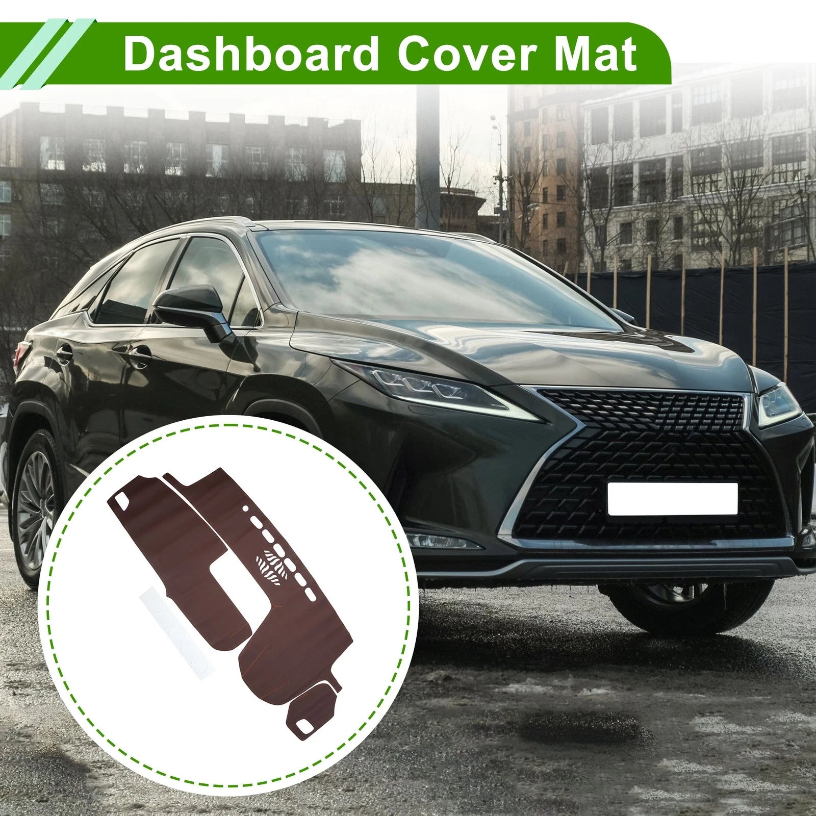 Dashboard Cover for Lexus RX350 (2016–2019) Dash Mat Carpet Brown
