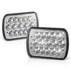 H6054 LED Headlights Chrome for Honda Accord Civic Prelude (1985–1991)