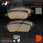 Set of 8 Ceramic Brake Pads for Kia Carnival (2022–2023)