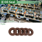 Set of 5 Oil Seal FKM Rubber 20x42x10mm for Various Models 