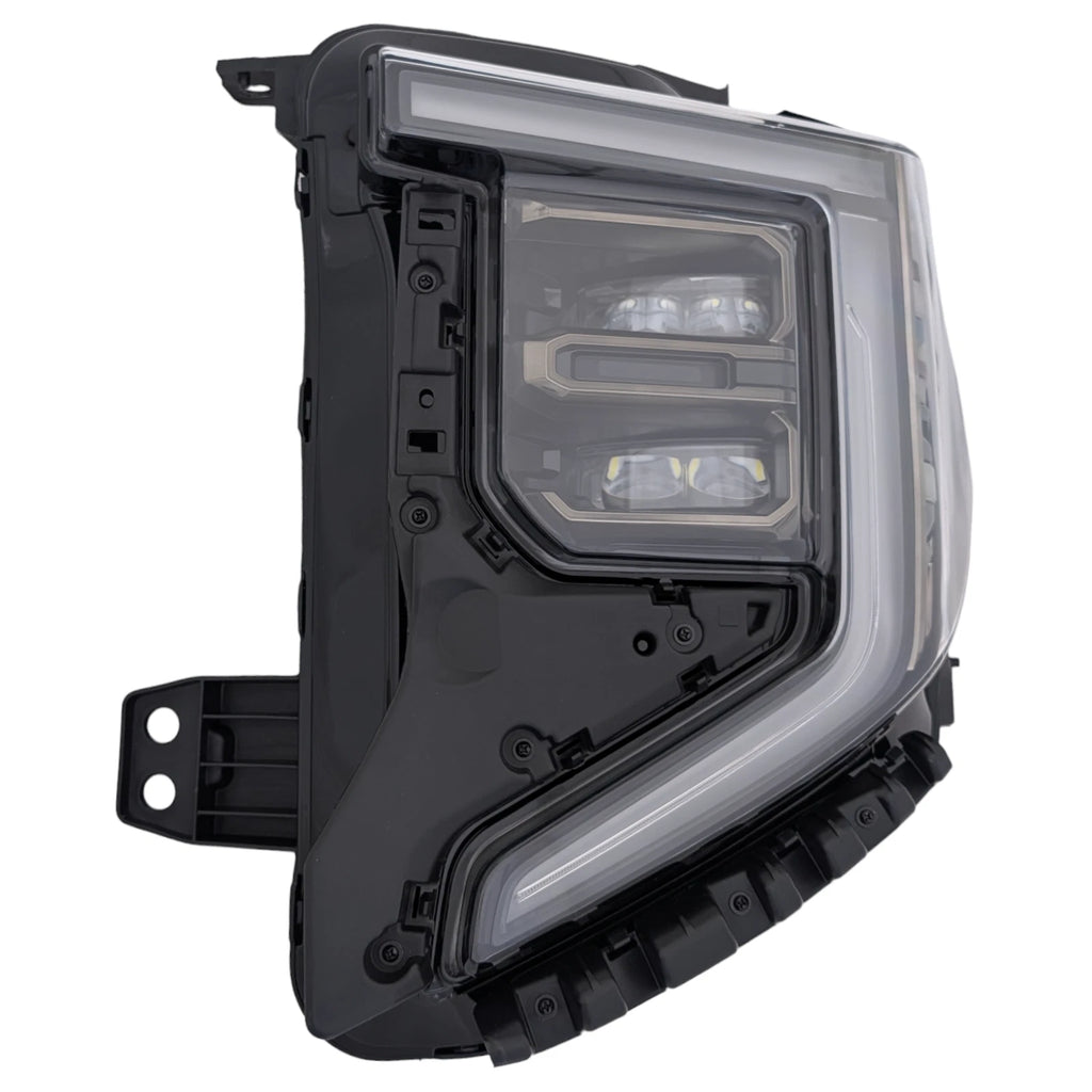 Full LED Headlight for GMC Sierra 1500 AT4/AT4X (2022–2026) BLK/CHR LH