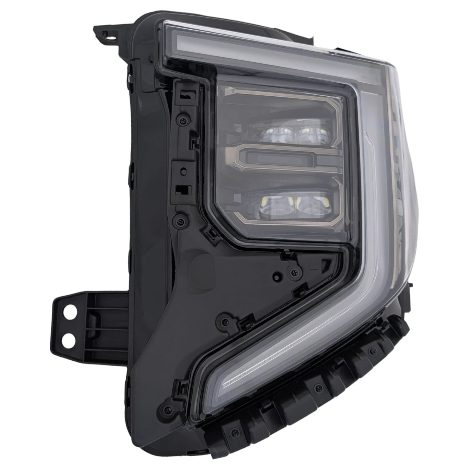 Full LED Headlight for GMC Sierra 1500 AT4/AT4X (2022–2026) BLK/CHR LH