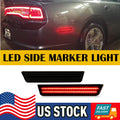 Red Smoked Lens Rear LED Side Marker Lamps for Dodge Challenger (2008–2014)