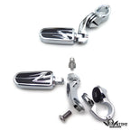 2X 2.5" FootPeg Kit & 1.25" Engine Guard for Harley Dyna Softail