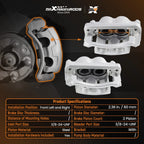 2x Front Left & Right Brake Calipers for Ford F-250 F-350 Super Duty (2018–2023)