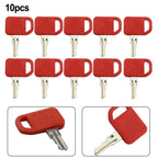 10X Ignition Key Set for Heavy Equipment AT195302 OEM Replacement
