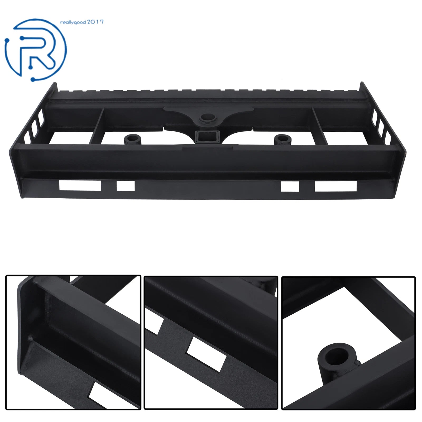 Pallet Fork Frame with Receiver Hitch for Skid Steer (2500LBS)