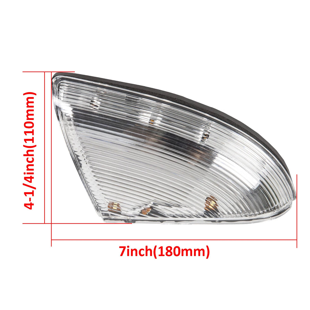 Side Mirror Turn Signal Puddle Lights LH+RH for Dodge Ram 1500 2500 (2009–2014)