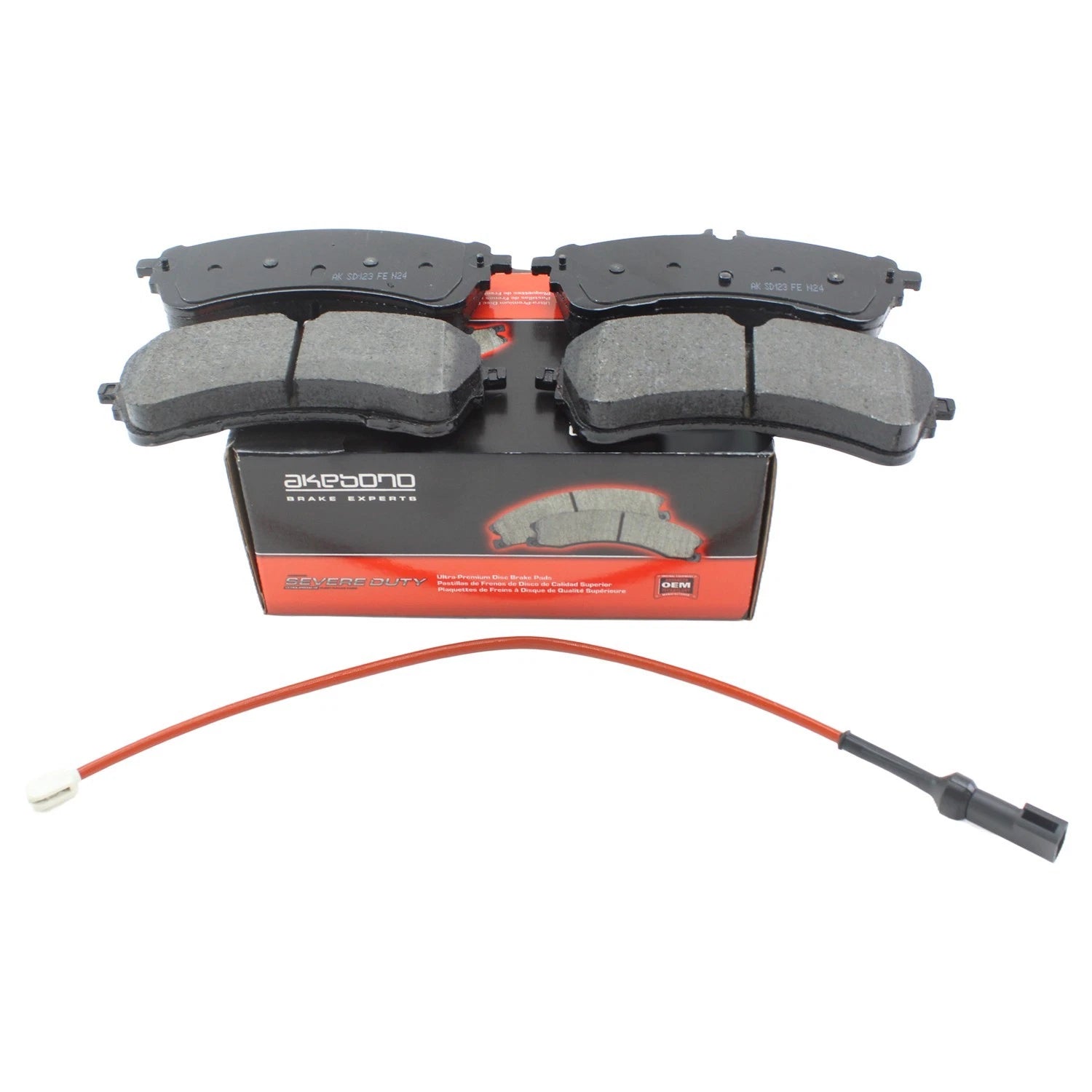 Set of 4 Akebono Severe Duty Rear Ceramic Disc Brake Pads for Ford Transit
