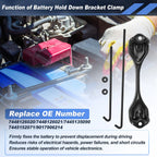 Battery Hold Down Tie Bracket Clamp Kit for Toyota 4Runner, FJ Cruiser (2003–2023) 7448126020