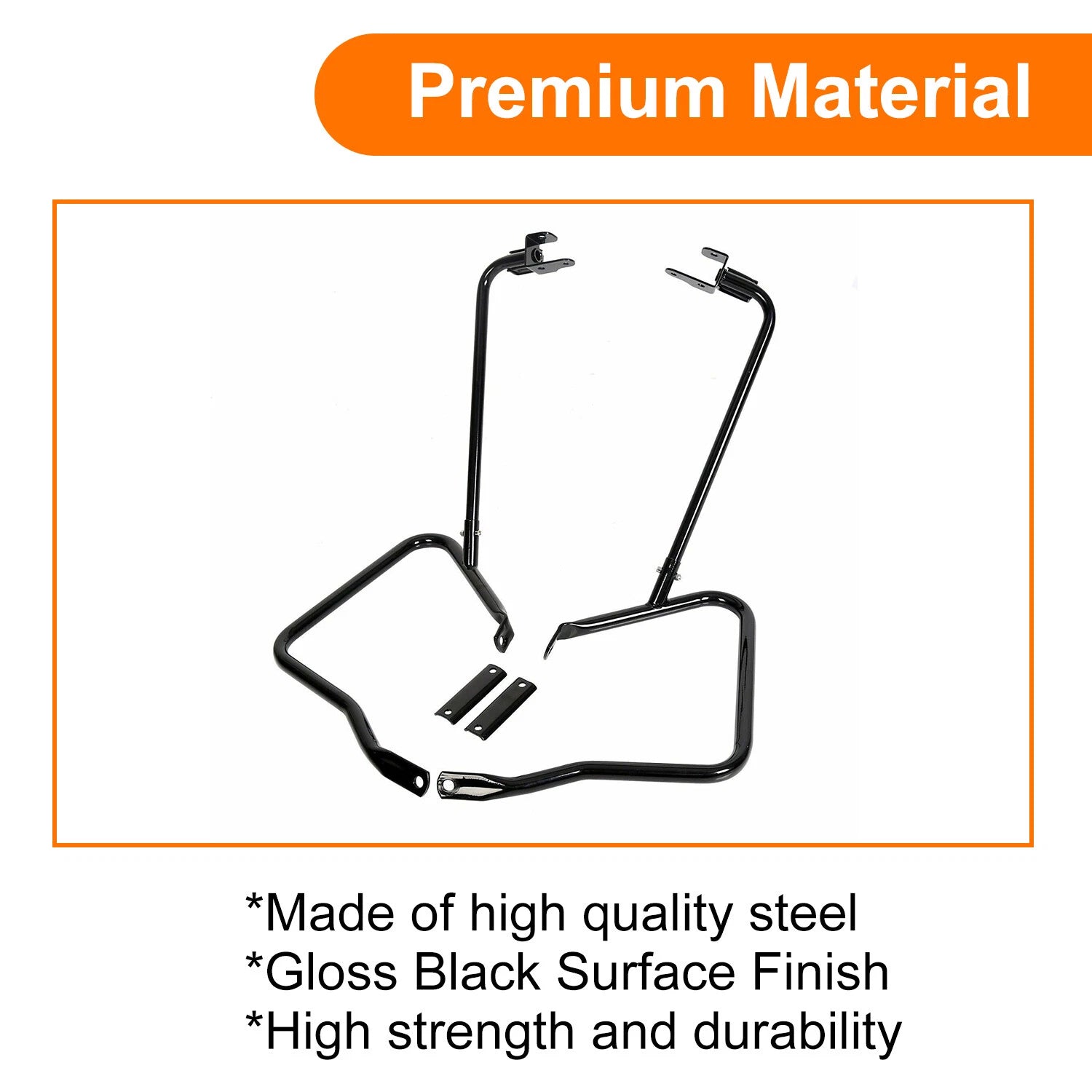 Saddlebag Bracket Guard Crash Bars for Harley Touring Electra Glide (2014–2023)