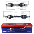 Set of 2 Front CV Axle Shafts for Mercury Sable Ford Taurus (1996–2005)