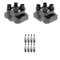 Set of 2 Ignition Coils & 8 Denso Platinum Spark Plugs for Mazda B2500 (1998–2006)