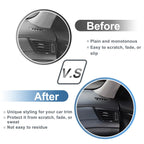 2X Air Condition Outlet Vent Trim Cover Frame for Nissan Rogue (2014–2020) Black