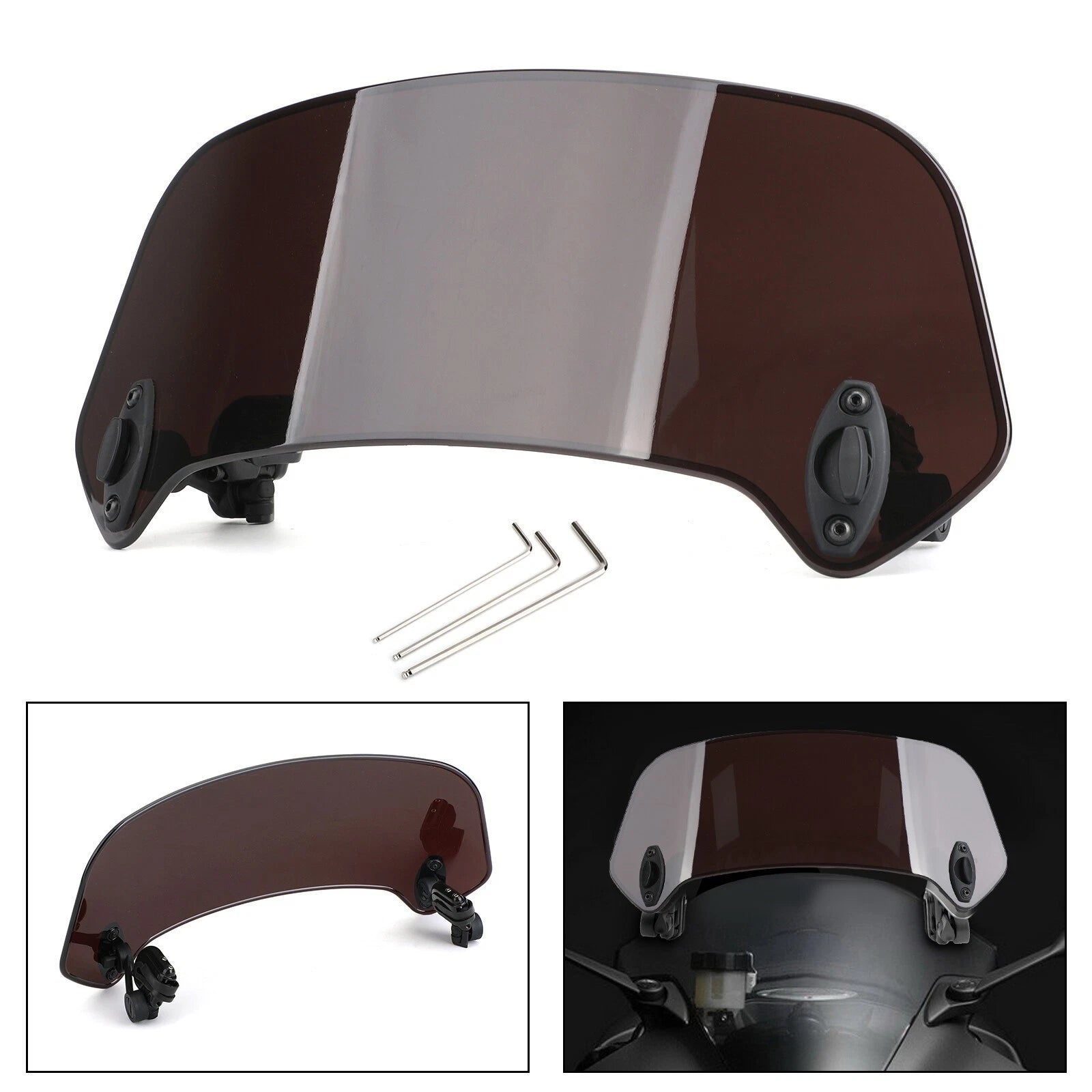 Universal Adjustable Clip On Windshield Extension Deflector for Cars