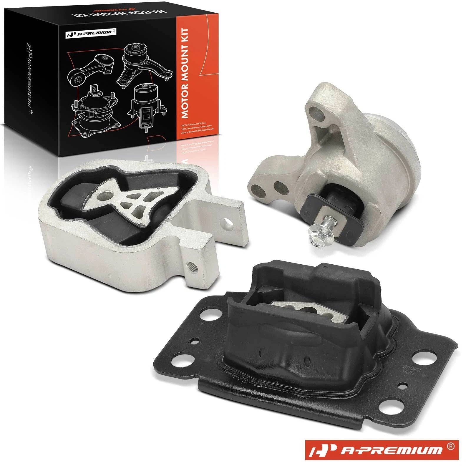 3X Engine Motor & Transmission Mounts for Ford Fusion (2006–2012)