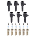 Set of 6 Ignition Coils & Spark Plugs for 9-7x Rainier 4.2 L6 (2005–2009)