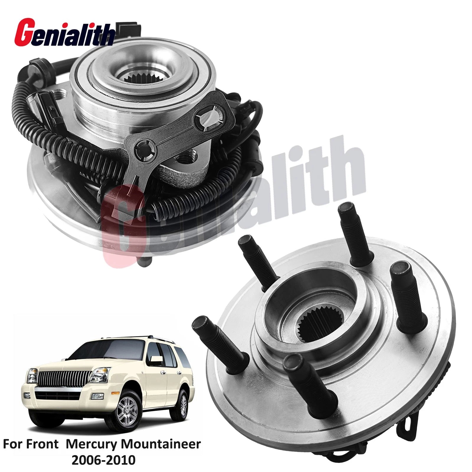 Pair Front Wheel Bearing Hub 515078 for Mercury Mountaineer (2006–2010)