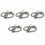 Set of 5 Marine Grade SS316 2 Inch Fixed Quick Release Buckles for Outdoor Survival