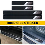 4Pcs Carbon Fiber Door Sill Protector for Toyota