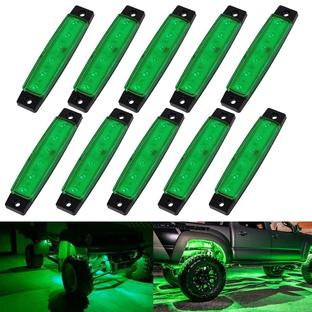10 Pod LED Rock Lights for Jeep Offroad Truck ATV UTV