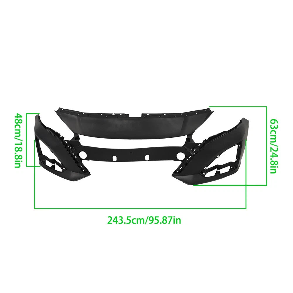 Front Bumper Cover for Nissan Altima (2023-2024) Black