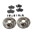Brake Disc Rotors and Pads Kit for VW Golf Jetta Passat Cabrio
