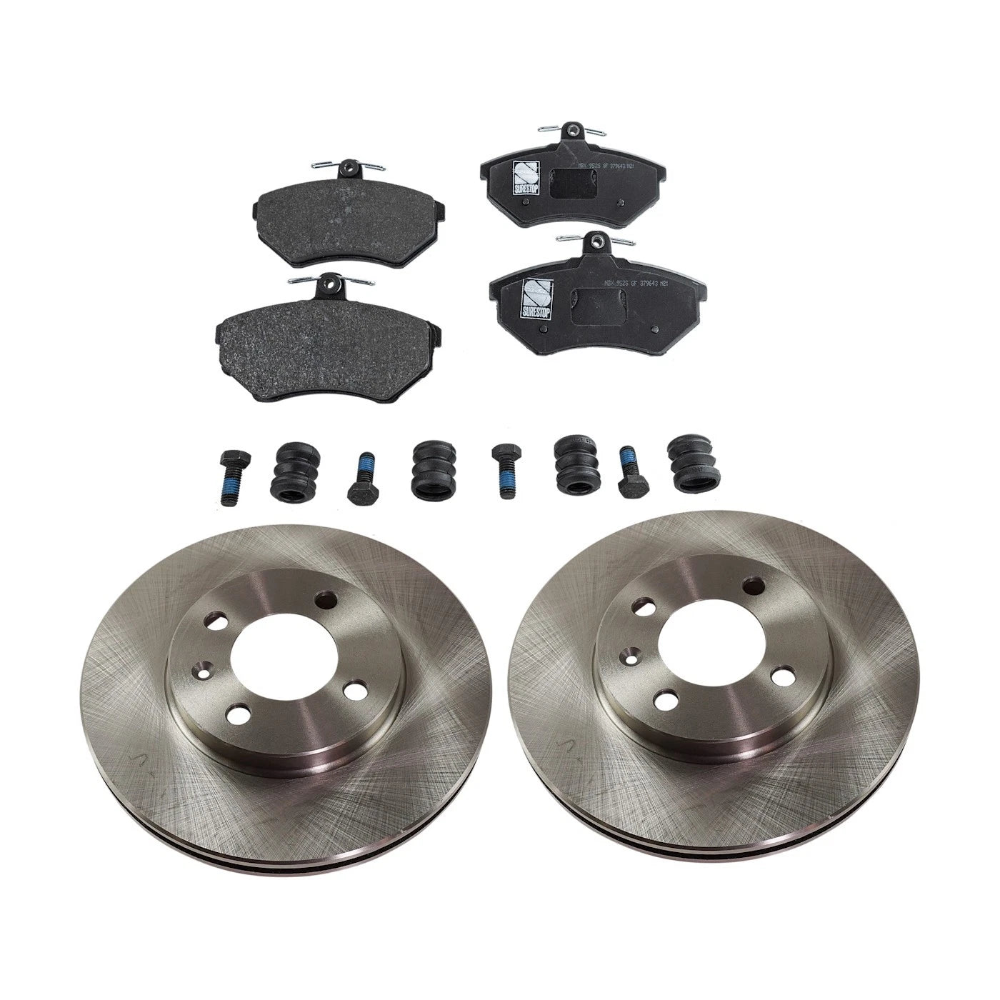 Brake Disc Rotors and Pads Kit for VW Golf Jetta Passat Cabrio