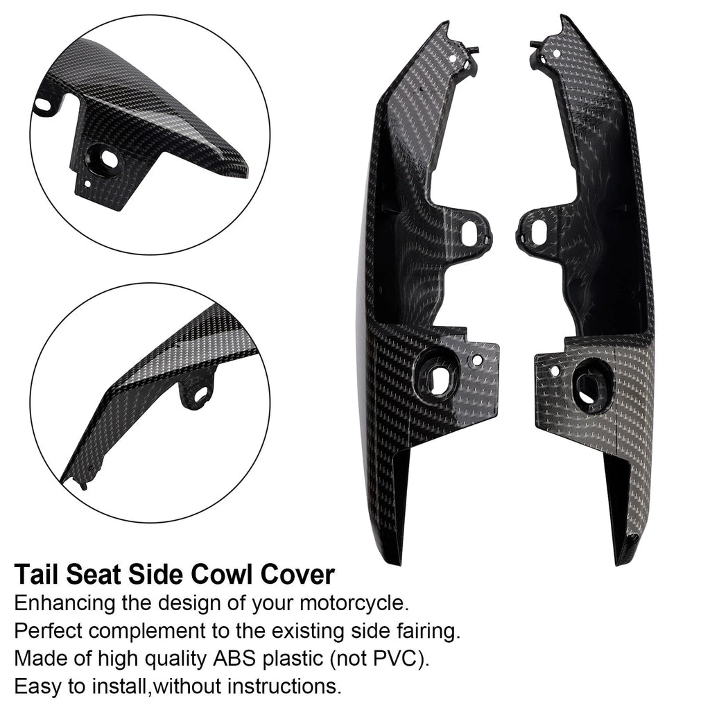 Carbon Tail Seat Side Cowl Cover Fairing for Yamaha MT-09 FZ09 (2017–2021)