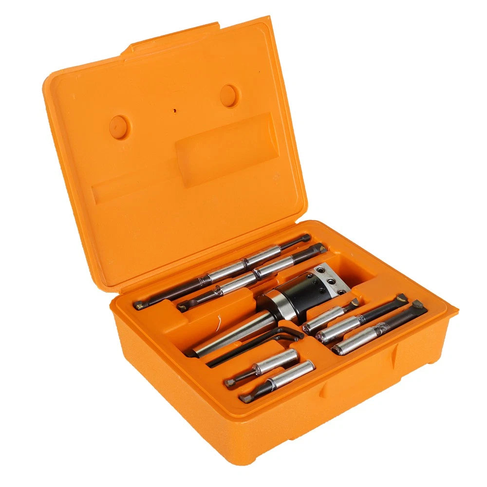 Boring Head Tool Set for Make Model (2 Inch Head, MT3, 1/2 Inch)