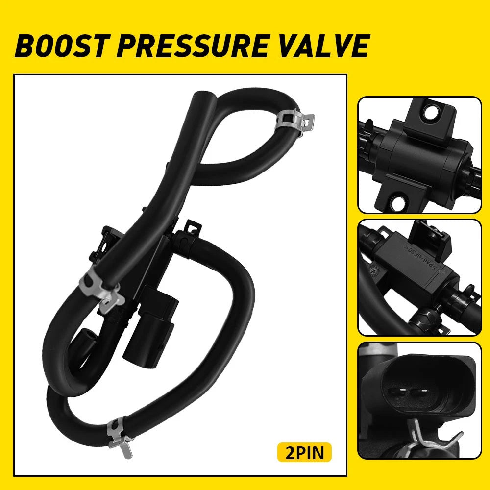 Turbocharger Boost Pressure Valve Solenoid 06F906283F for Audi A3 VW Passat (2006–2013)