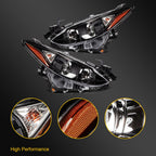 Headlight Assembly Pair for Mazda 3 (2014–2016) with Projector
