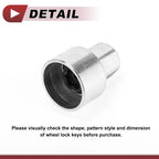 Set Wheel Lock Lug Nut Anti-theft Key Socket M14������������������1.25 Bolt for BMW