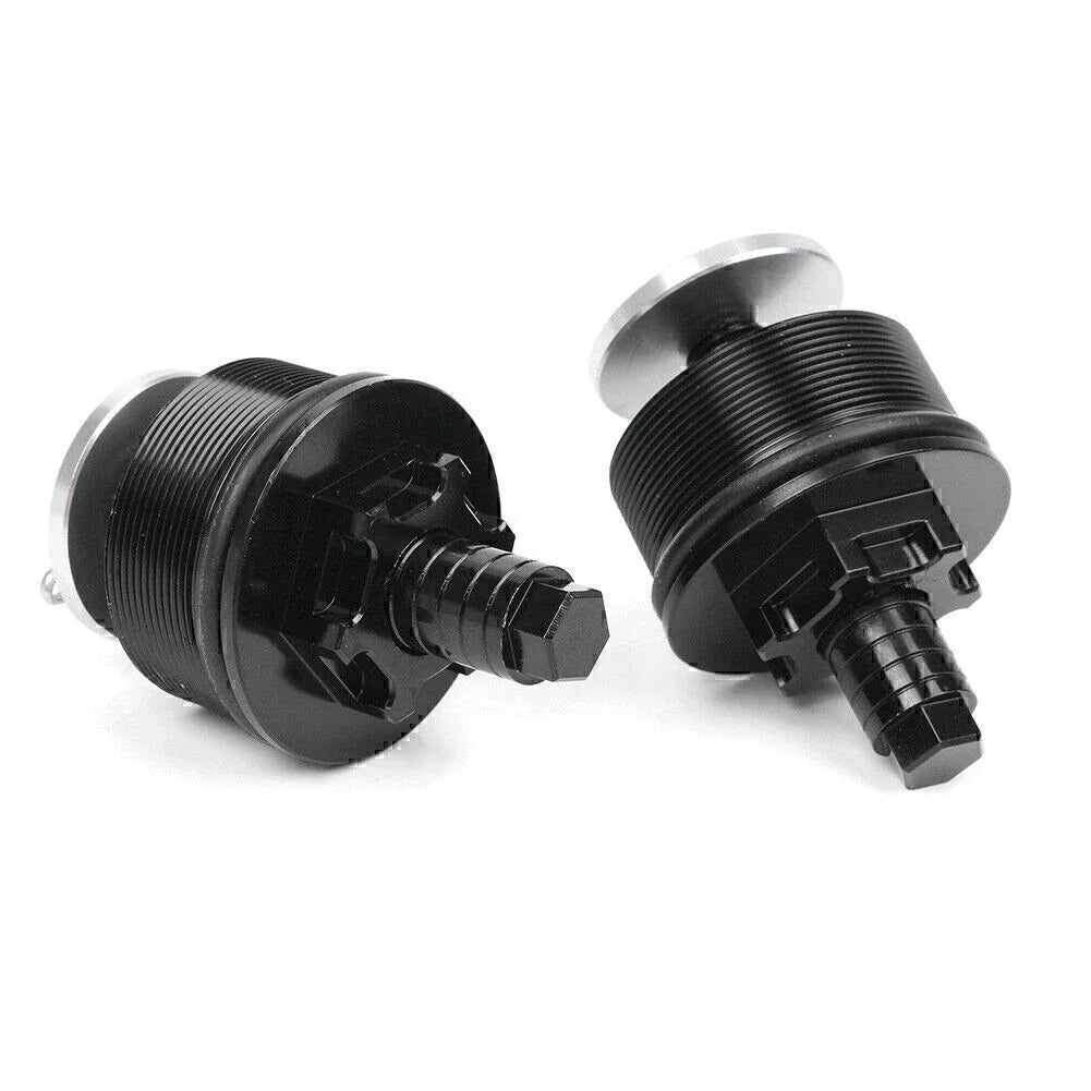 CNC Aluminum Motorcycle Preload Adjusters Fork Bolts  Black for Honda CB400