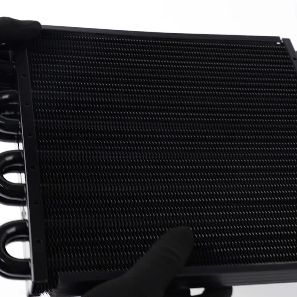 8 Row Aluminum Remote Transmission Oil Cooler for Auto-Manual