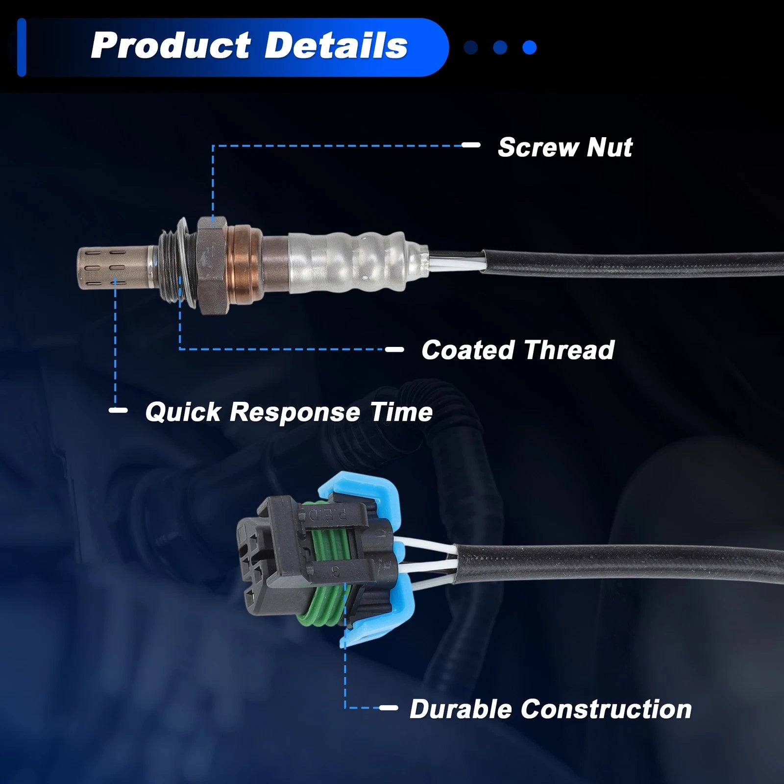 Upstream Oxygen Sensor Set of 2 for Chevrolet Silverado 1500 2500 3500