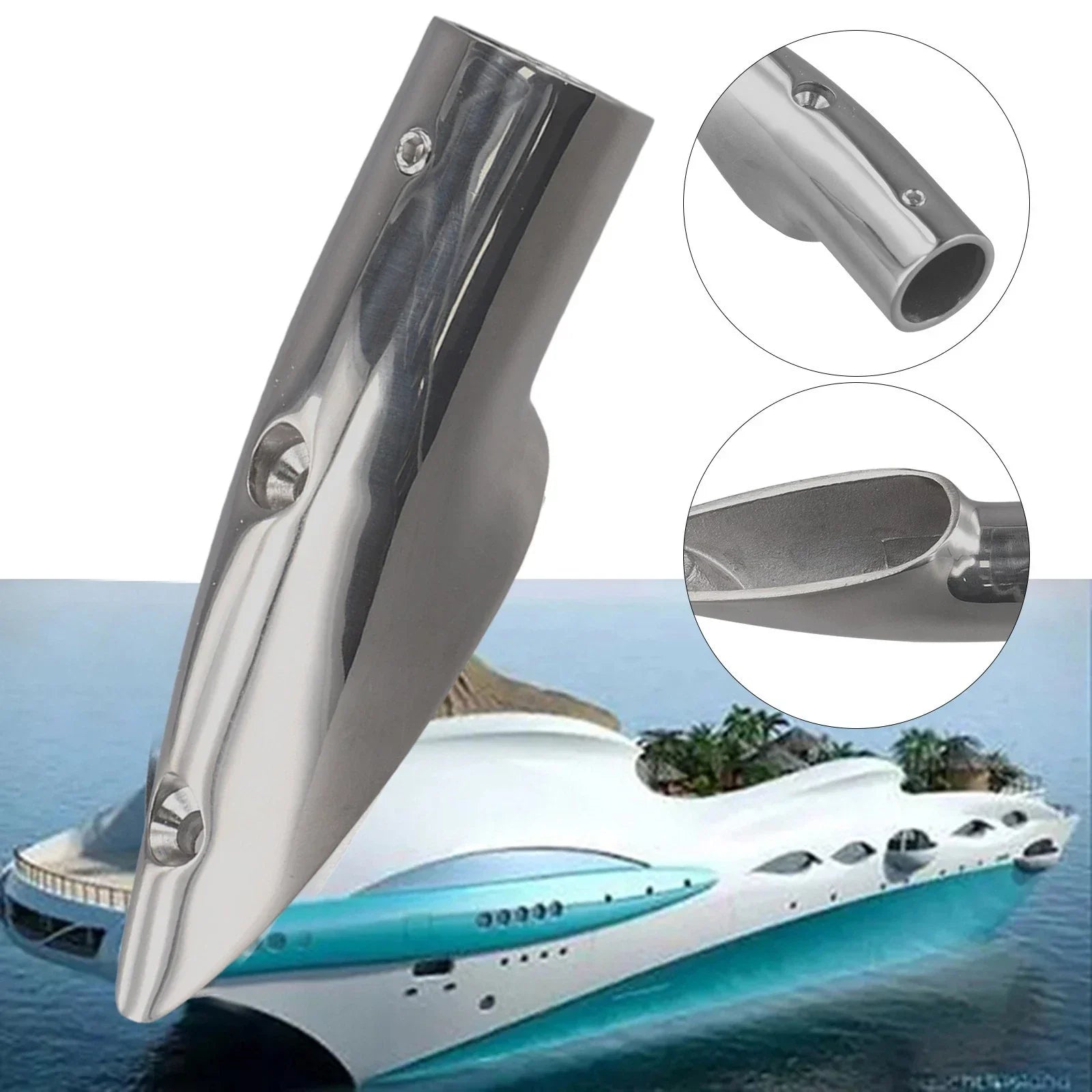 Rail End 1pcs Handrail 316 Stainless Steel for Enhance the Look