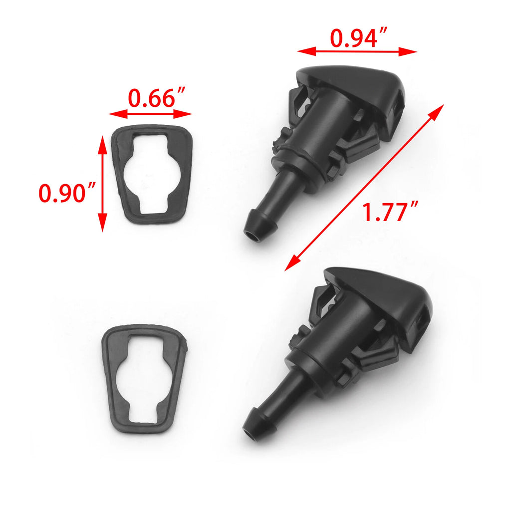 2 Pcs Windshield Washer Nozzles for Chrysler 300 and Ram 1500 (2009-2025)
