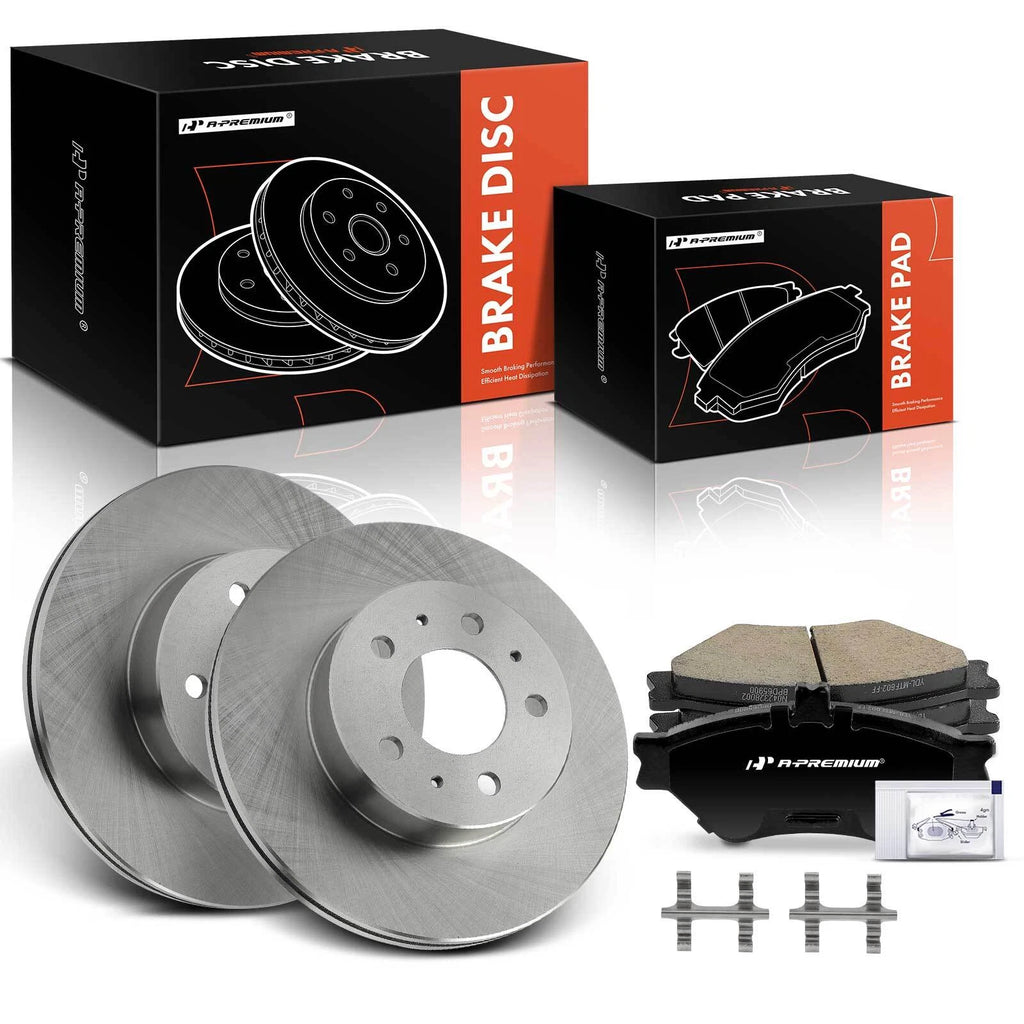Front Disc Brake Rotors & Ceramic Pads for Ford Crown Victoria (1995–1997)