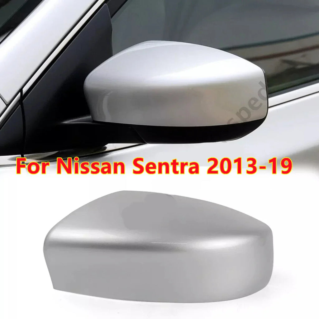 Left Silver Rearview Mirror Cap Cover for Nissan Sentra (2013–2019)